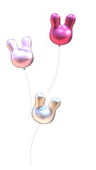 Bunny shaped balloons