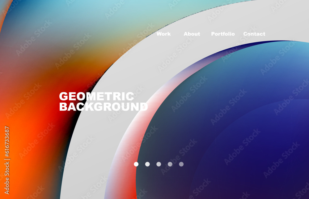 Wall mural abstract liquid background for your landing page design. web page for website or mobile app wallpape