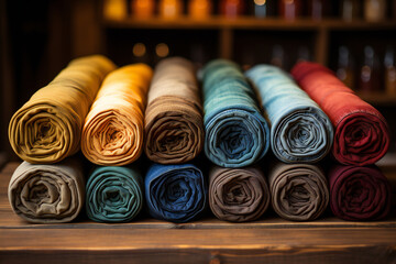 textiles of different colors