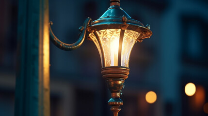 Fototapeta na wymiar Street Lamp. Generative Ai