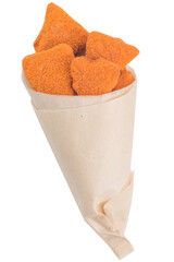 Nuggets served in a paper bag