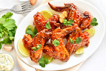 Baked chicken wings