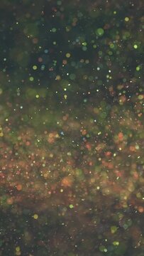 The cloud of cosmic dust in darkness. slow motion
