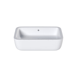 Washbasin isolated on transparent background, sink, 3D illustration, cg render