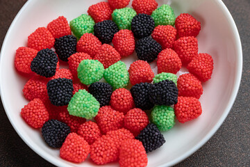 Delicious candy from the store. Close up