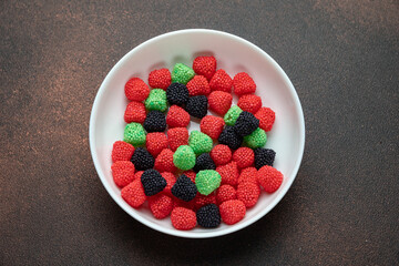 Delicious candy from the store. Close up