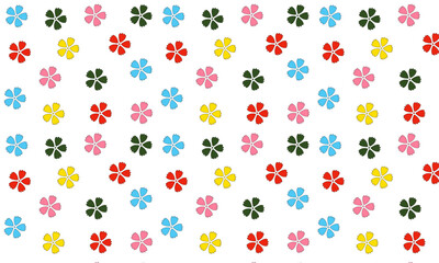 Fototapeta na wymiar Pattern with colorful flower