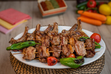 Traditional Turkish meal kebab, Ali nazik, adana kebap, urfa kebap, çöp şiş, patlican kebap,...