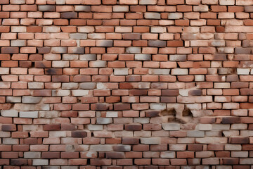 Brickwall background wallpaper with red bricks 