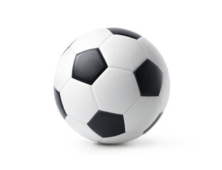 Football ball isolated on white background. Clipping path.