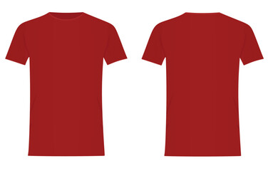 Red t shirt. vector illustration
