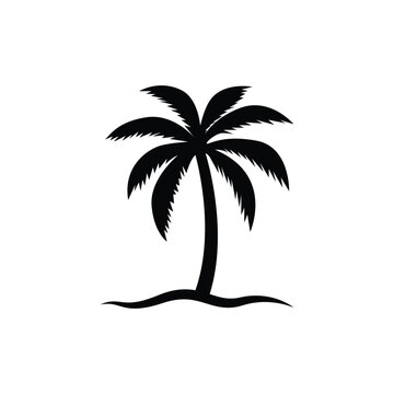 palm tree logo icon