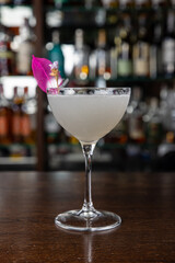 A delicious alcoholic cocktail. Close up