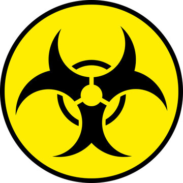 Biological hazard symbol, transparent backgrounds