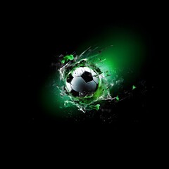 abstract football wallpaper Al generated 