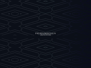 Premium background design with diagonal dark blue stripe pattern. Vector horizontal template for digital lux business banner, contemporary formal invitation, luxury voucher, award certificate.