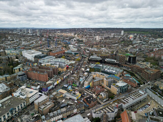 Camden Town London Aerial View, shot with a DJI mini 3 Pro.