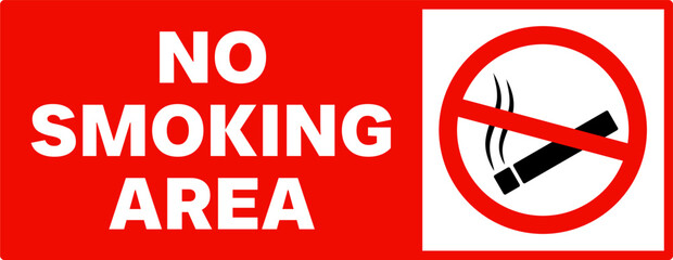 no smoking area sign symbol vector