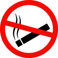 no smoking area sign symbol vector