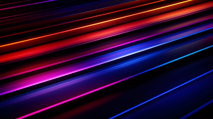 Bright neon lines on a dark background.