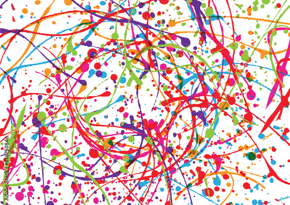 Poster abstract vector splash multicolor fantasy background design. illustration vector design.