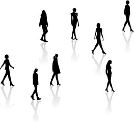 歩く人々, ベクターファイル