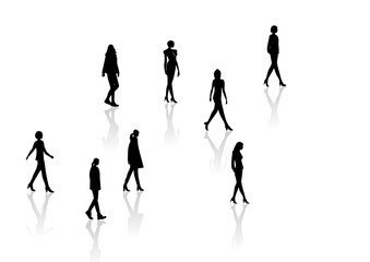 歩く人々, ベクターファイル