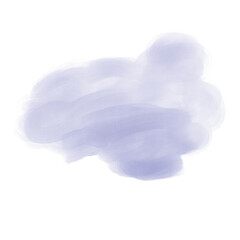 Cute Cloud painting on white background, It's weather different collection.