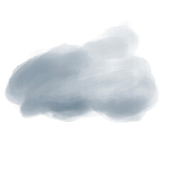 Cute Cloud painting on white background, It's weather different collection.