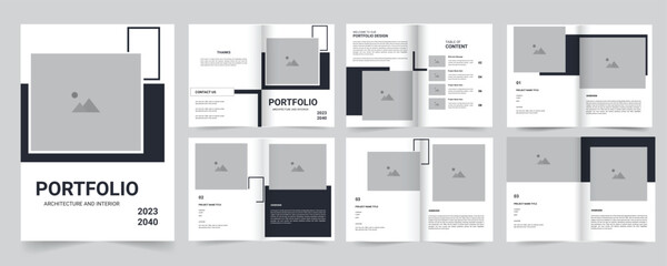 Architecture, construction, real estate or photography Portfolio Template