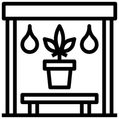 INDOORS line icon,linear,outline,graphic,illustration