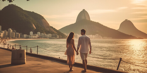 Urlauber Pärrchen in Brasilien KI