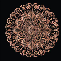 Mandala ornament design is a popular trend in vector art. 
