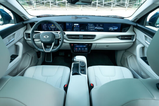 Togg T10X is a fully electric C-segment SUV produced by the Turkish car manufacturer Togg. It has luxury interior design.