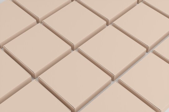 Cardboard Box Mockup 3D Illustration