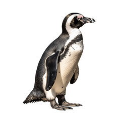 African penguin  isolated on transparent background. - obrazy, fototapety, plakaty