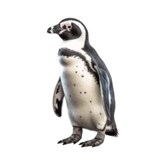 Zelfklevend Fotobehang African penguin  isolated on transparent background. © TimeaPeter