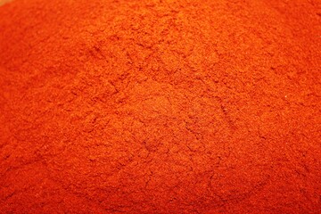 paprika smoked red orange spice background copy space