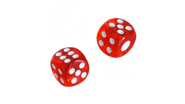 Two beautiful red dices