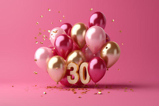 30Th Birthday Balloons Images – Browse 4,000 Stock Photos, Vectors, and  Video