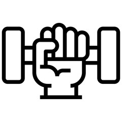 EXERCISE line icon,linear,outline,graphic,illustration