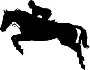 horse and rider silhouette 