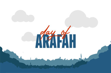 day of arafah background template Holiday concept