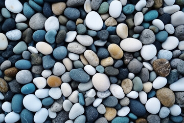 Abstract Nature Pebbles Background | Pebbles Texture | Stone Background | Sea Pebble Beach | Created with Generative AI Tools