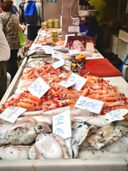 seafood at the restaurant