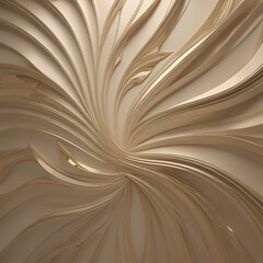 A Dynamic 3D Tapestry of Beige, Marble, and Shimmering Reflections