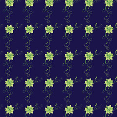 Free vector flower seamless pattern background. elegant texture for backgrounds