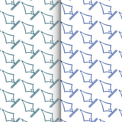 Free vector flower seamless pattern background. elegant texture for backgrounds