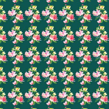 Free vector flower seamless pattern background. elegant texture for backgrounds