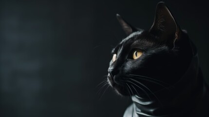 The Whiskered Wonder: Cat in a Hero Mask Emerges from the Shadows